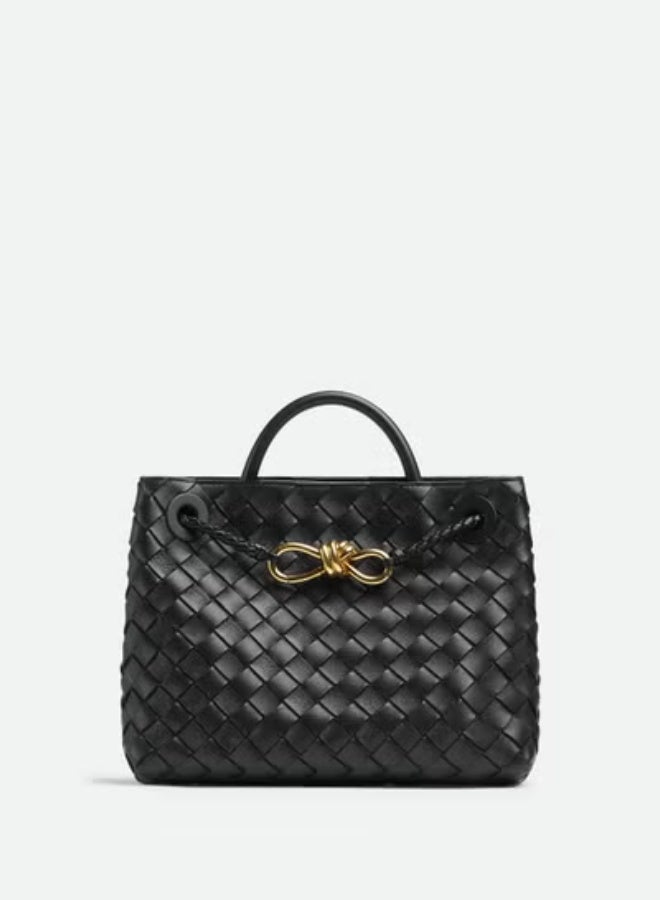 BOTTEGA VENETA Andiamo Top handle bag leather bag with signature knot detail and sliding cross-body strap. - Image 1